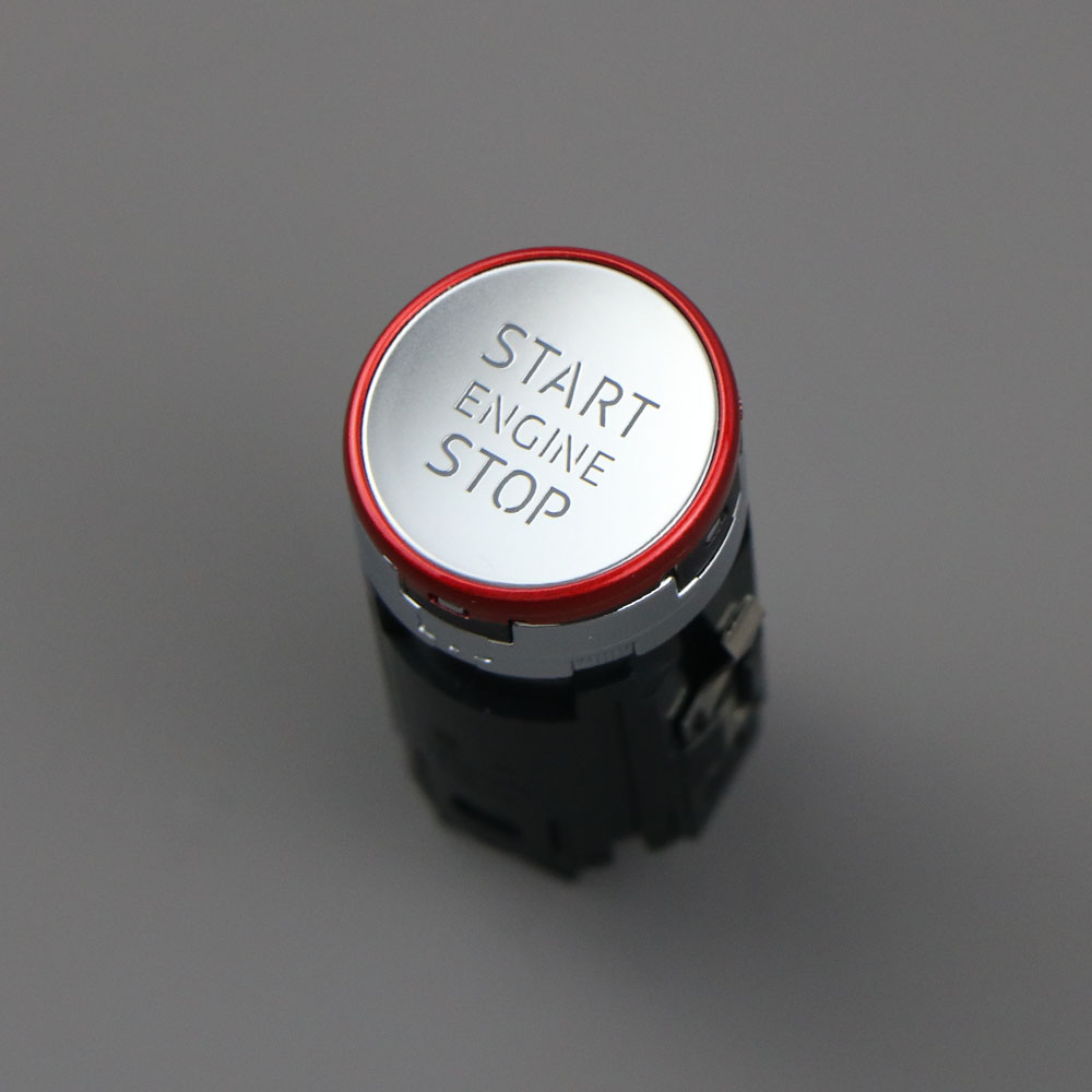 Spark Plug - Red Engine Start Stop Switch Button
